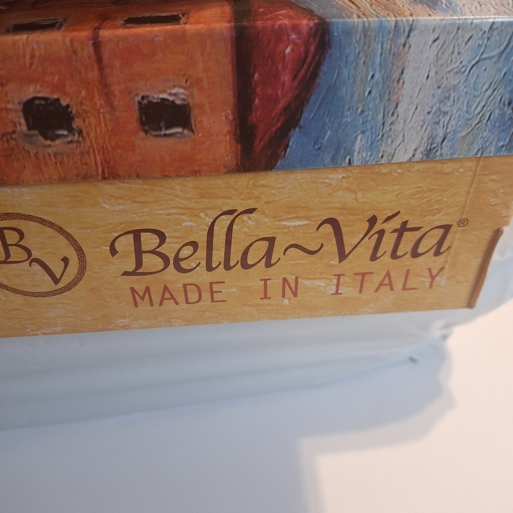 New Bella Vita Made In Italy Champagne Leather Wedges Sandals. Size 8.5 W - Picture 7 of 8